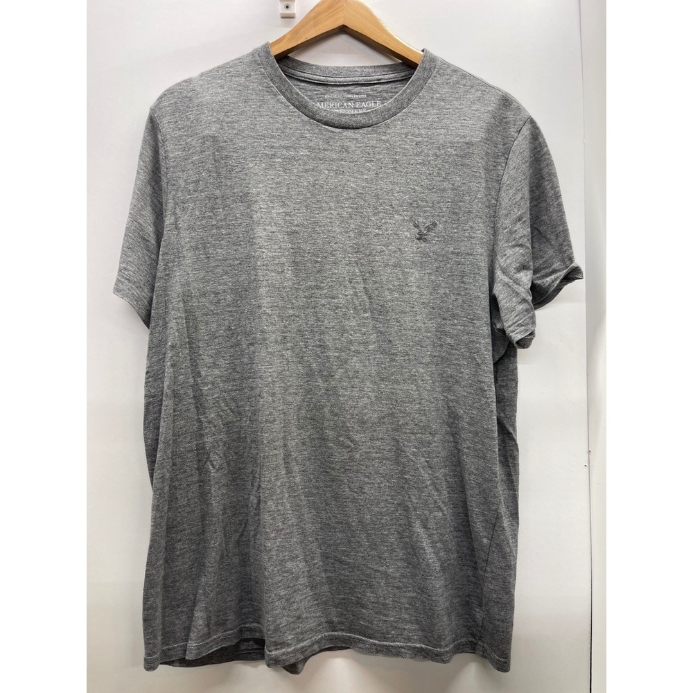 American Eagle Outfitters Mens XL Athletic Fit Gray Heather Crewneck T-Shirt